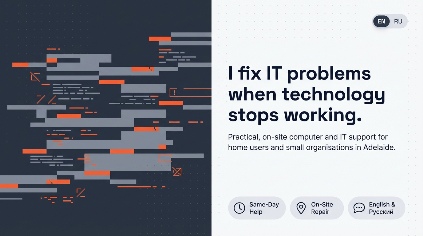 IT Support in Adelaide: What to Do When Technology Stops Working