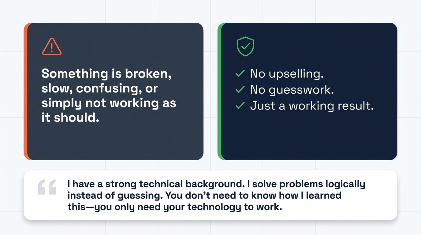 Honest IT Support: No Upselling, No Guesswork — Just a Working Result