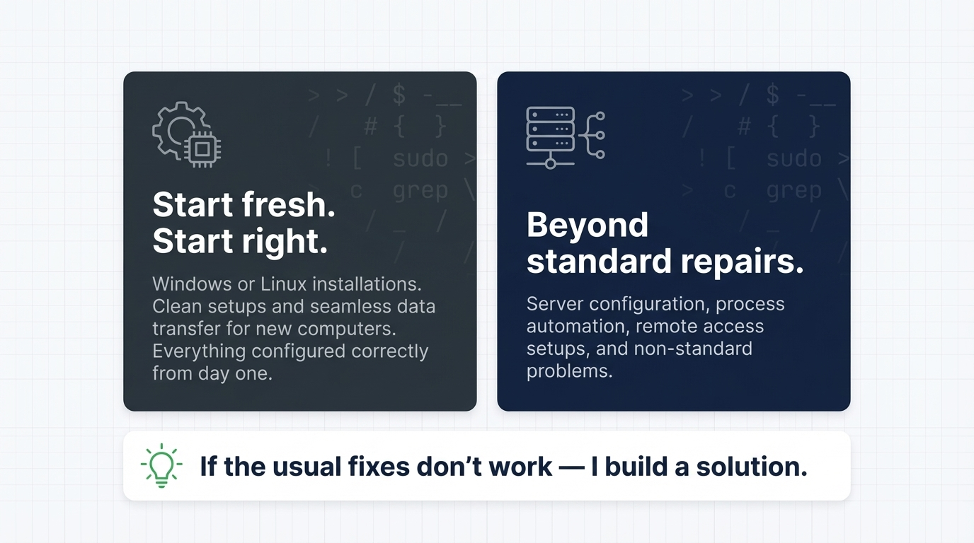 New Computer Setup & Beyond Standard Repairs: Advanced IT Help in Adelaide
