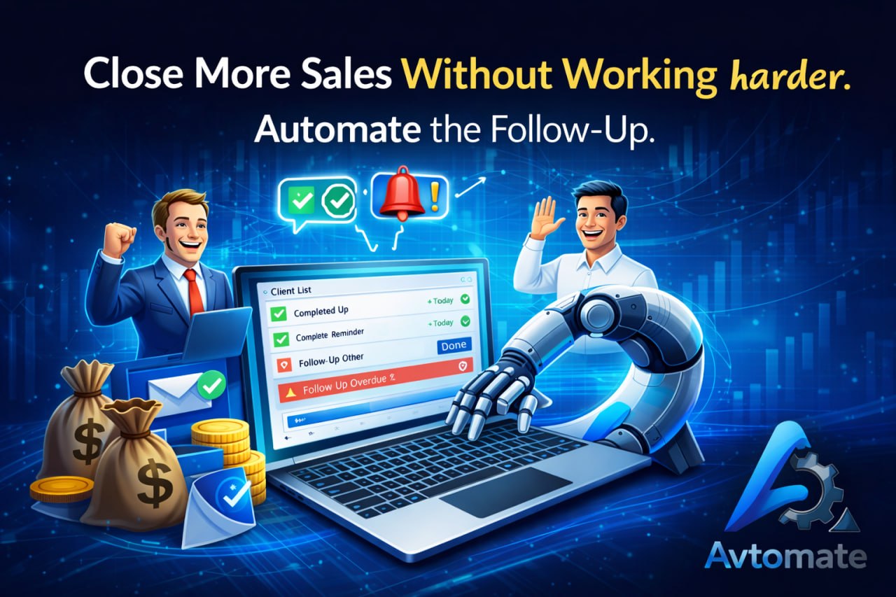 Close More Sales Without Working Harder. Automate the Follow-Up.